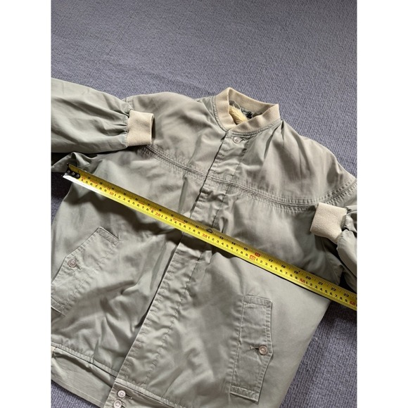 Vintage Kentfield Jacket Mens Medium Beige Sherpa Lined 80s Retro - Picture 8 of 8